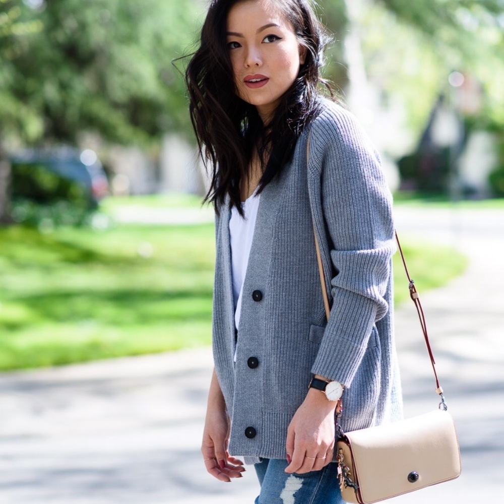 Everlane 100% Chunky Wool Cardigan